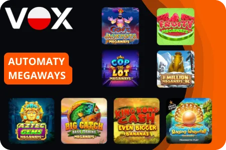Vox Casino Automaty Megaways i gry bonusowe